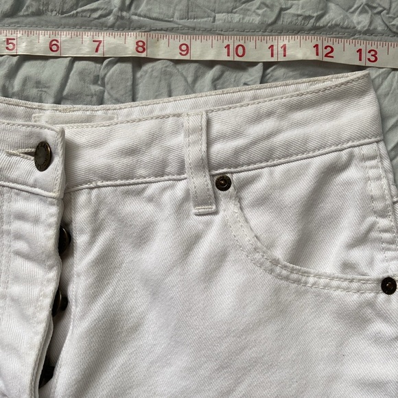Rolla’s Original Cut Off High Waist Denim Jean Shorts White 25 - Picture 7 of 16